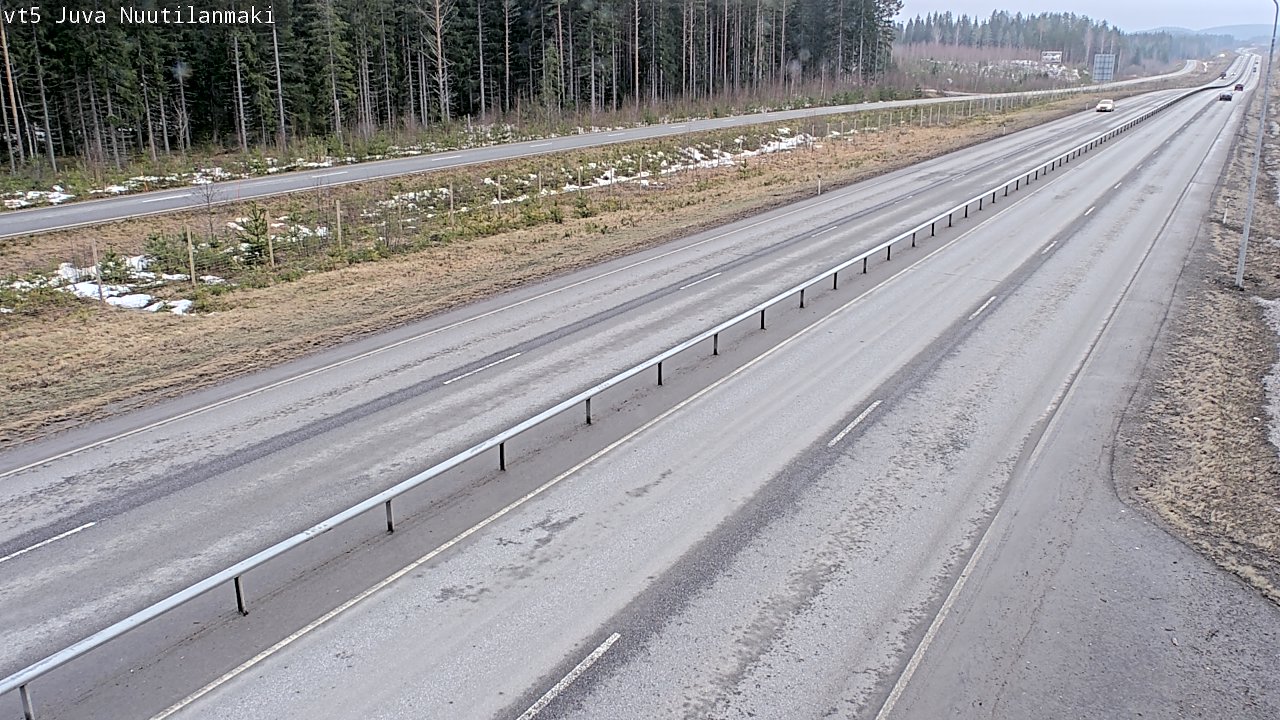 Weather Camera Image Väg 5 Juva, Nuutilanmäki, Juva, Etelä-Savo