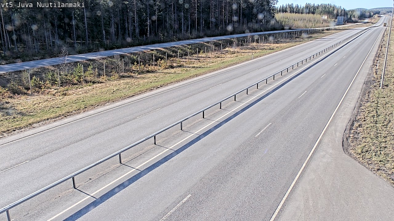 Weather Camera Image Väg 5 Juva, Nuutilanmäki, Juva, Etelä-Savo