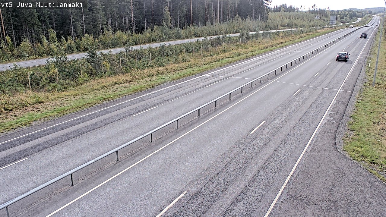 Weather Camera Image Road 5 Juva, Nuutilanmäki, Juva, Etelä-Savo