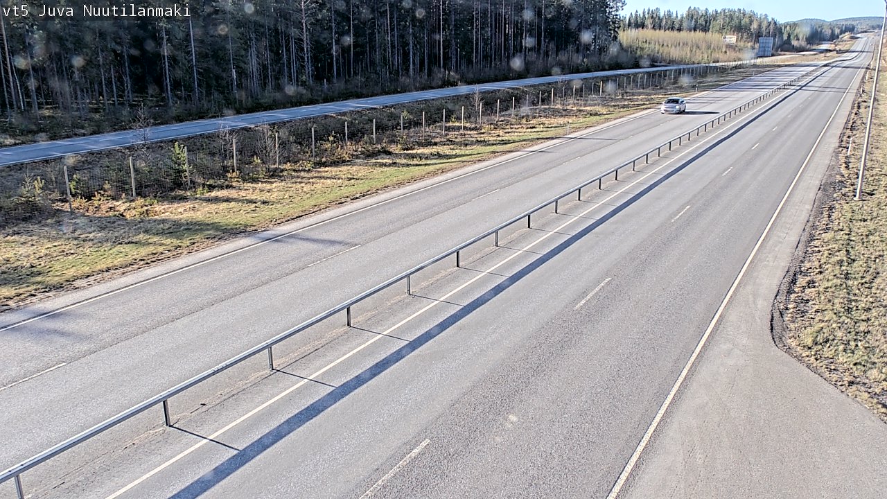 Weather Camera Image Väg 5 Juva, Nuutilanmäki, Juva, Etelä-Savo
