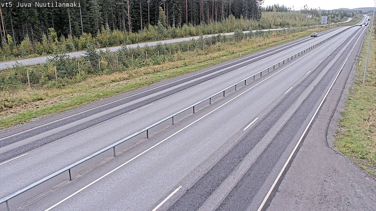 Weather Camera Image Road 5 Juva, Nuutilanmäki, Juva, Etelä-Savo