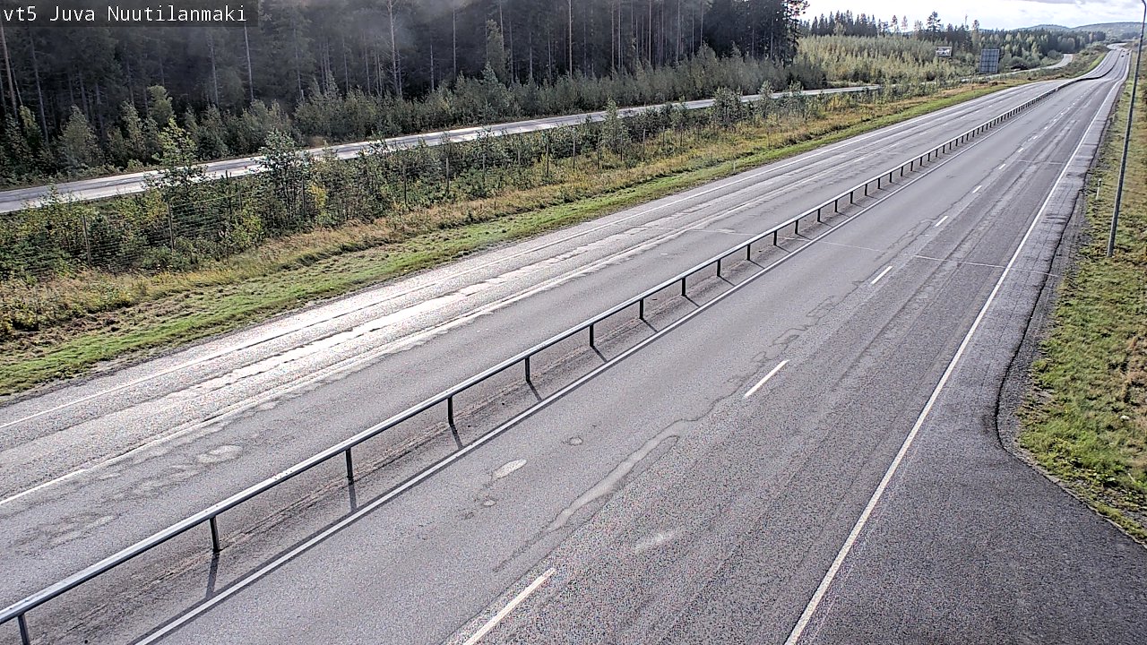 Weather Camera Image Road 5 Juva, Nuutilanmäki, Juva, Etelä-Savo