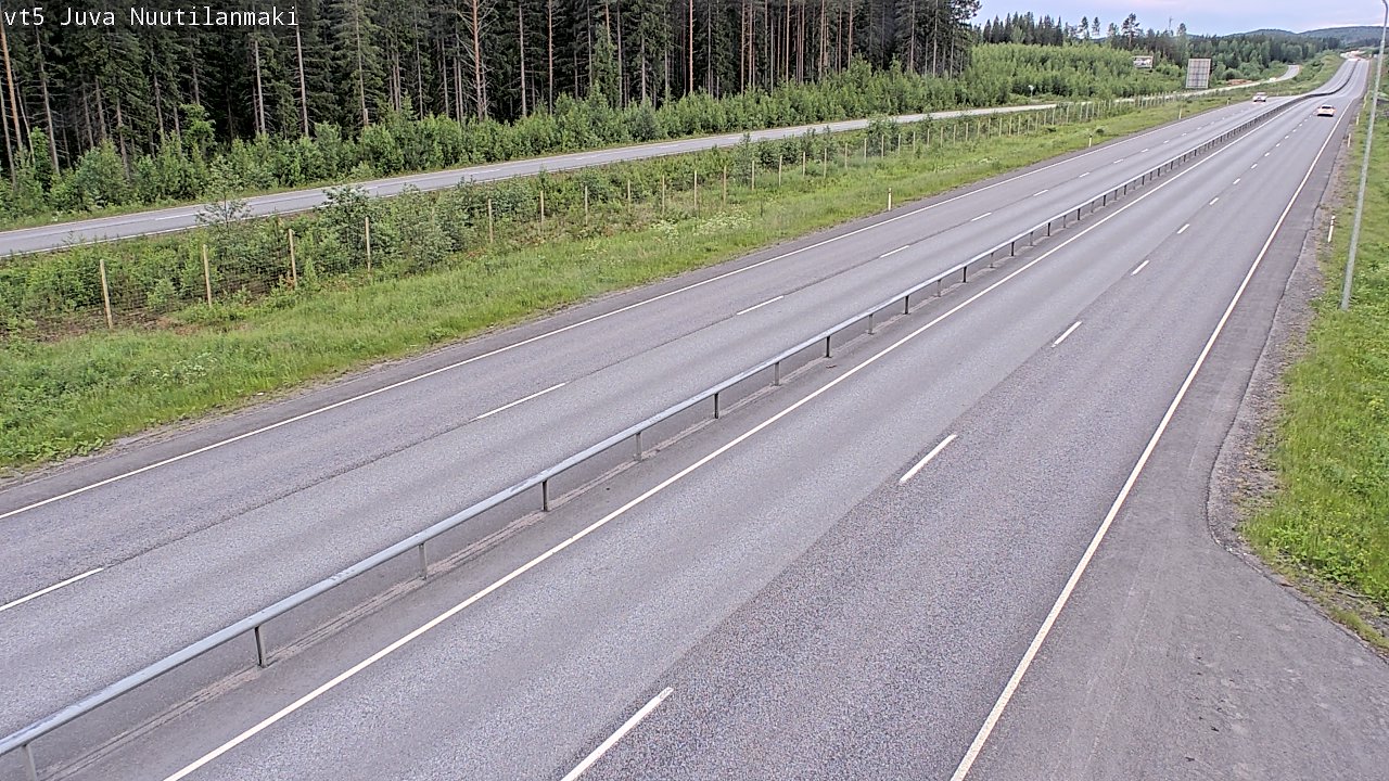 Weather Camera Image Väg 5 Juva, Nuutilanmäki, Juva, Etelä-Savo