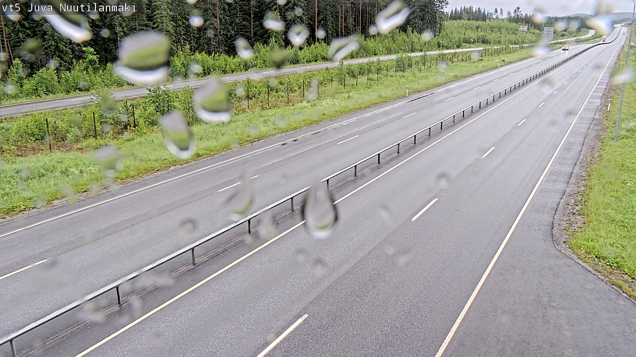 Weather Camera Image Road 5 Juva, Nuutilanmäki, Juva, Etelä-Savo