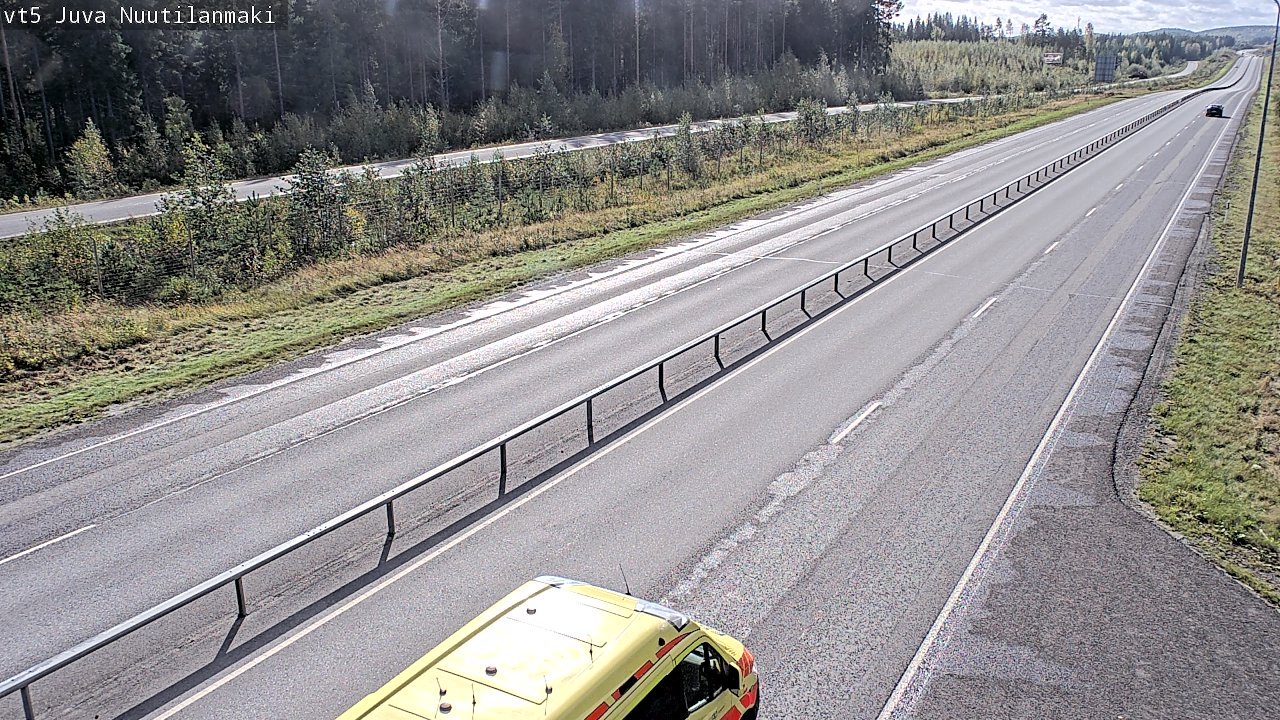 Weather Camera Image Road 5 Juva, Nuutilanmäki, Juva, Etelä-Savo
