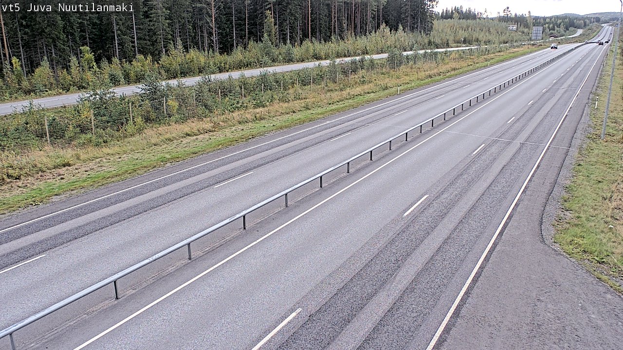 Weather Camera Image Road 5 Juva, Nuutilanmäki, Juva, Etelä-Savo