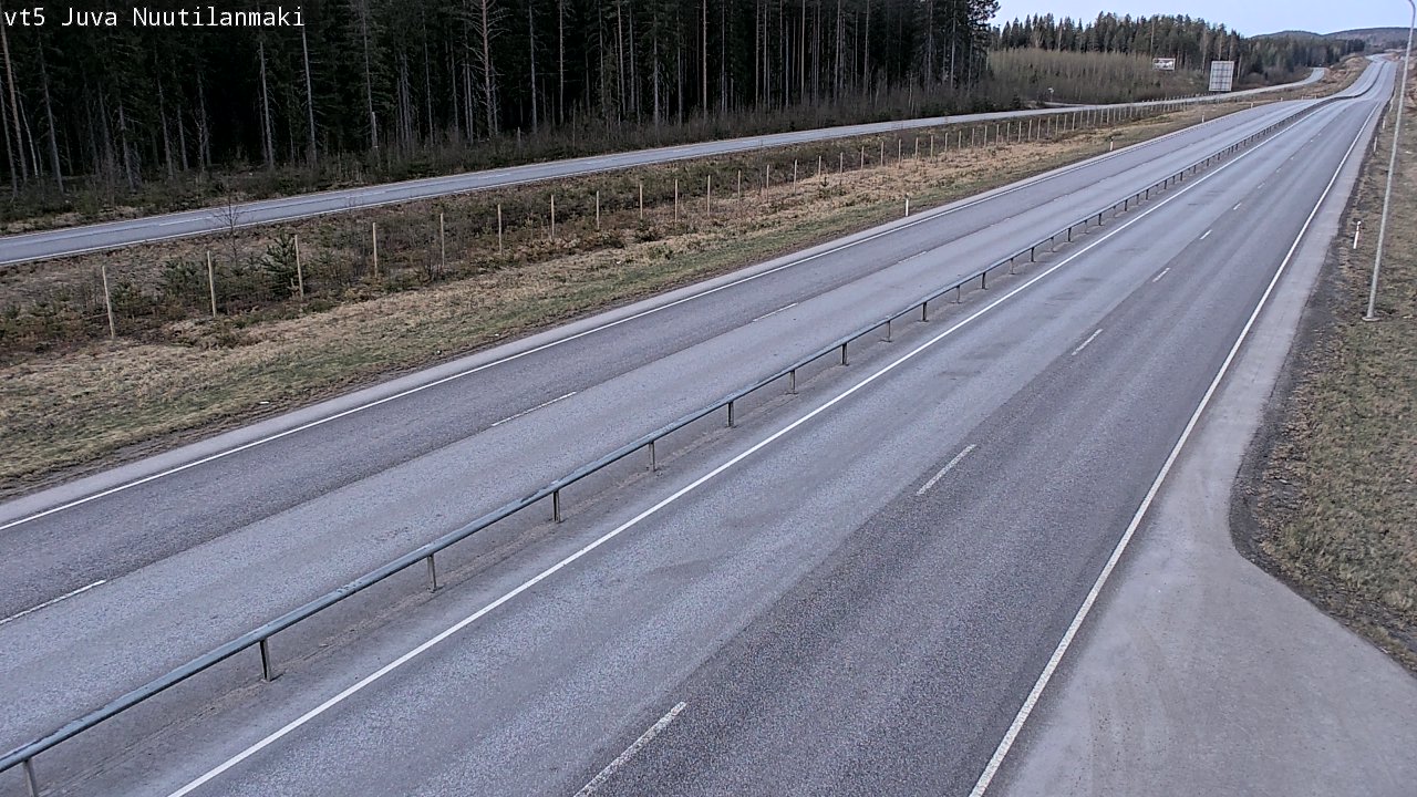 Weather Camera Image Väg 5 Juva, Nuutilanmäki, Juva, Etelä-Savo