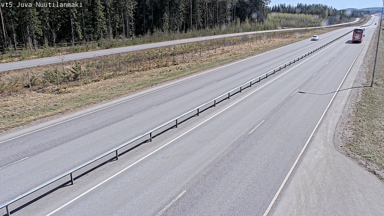 Weather Camera Image Road 5 Juva, Nuutilanmäki, Juva, Etelä-Savo