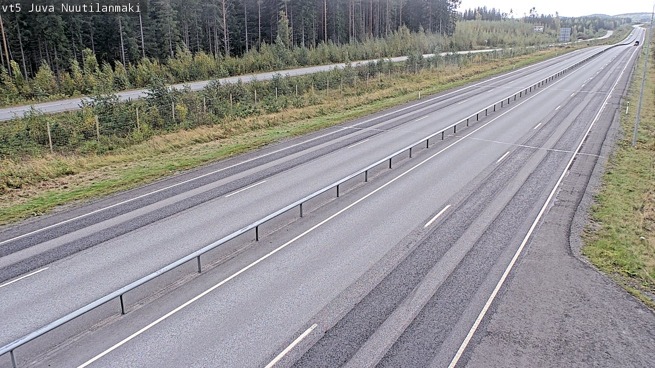 Weather Camera Image Road 5 Juva, Nuutilanmäki, Juva, Etelä-Savo
