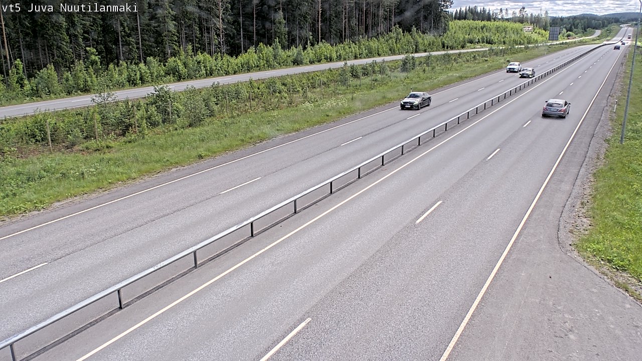 Weather Camera Image Väg 5 Juva, Nuutilanmäki, Juva, Etelä-Savo