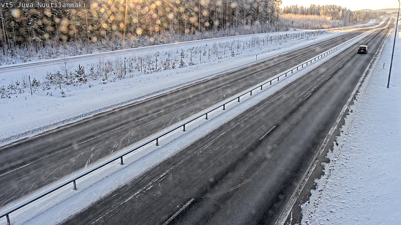 Weather Camera Image Väg 5 Juva, Nuutilanmäki, Juva, Etelä-Savo