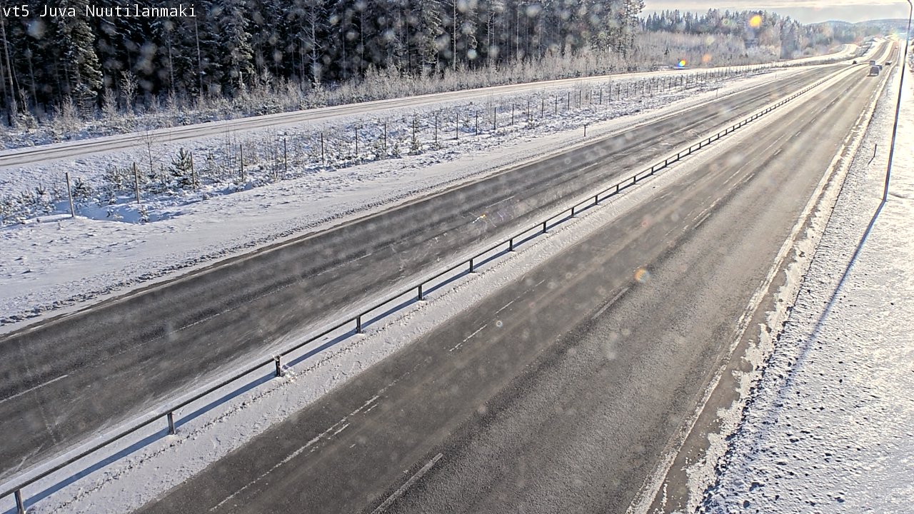 Weather Camera Image Road 5 Juva, Nuutilanmäki, Juva, Etelä-Savo