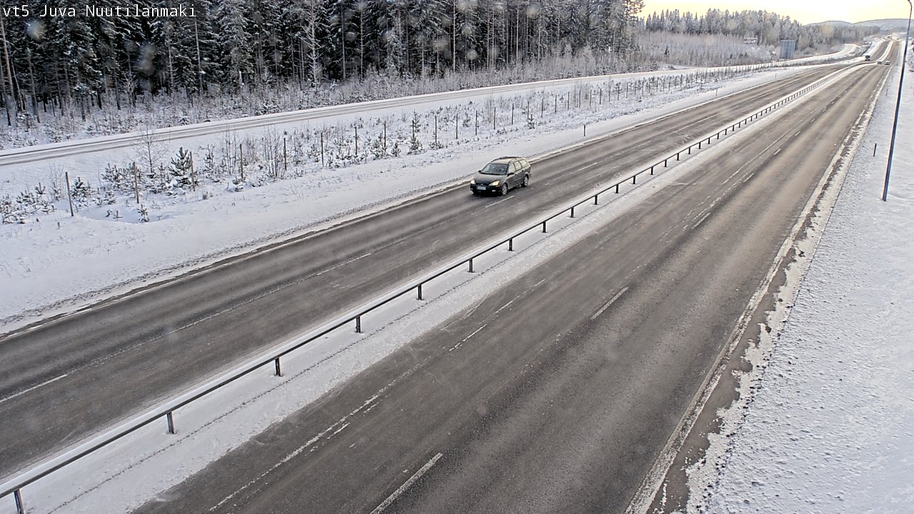 Weather Camera Image Road 5 Juva, Nuutilanmäki, Juva, Etelä-Savo