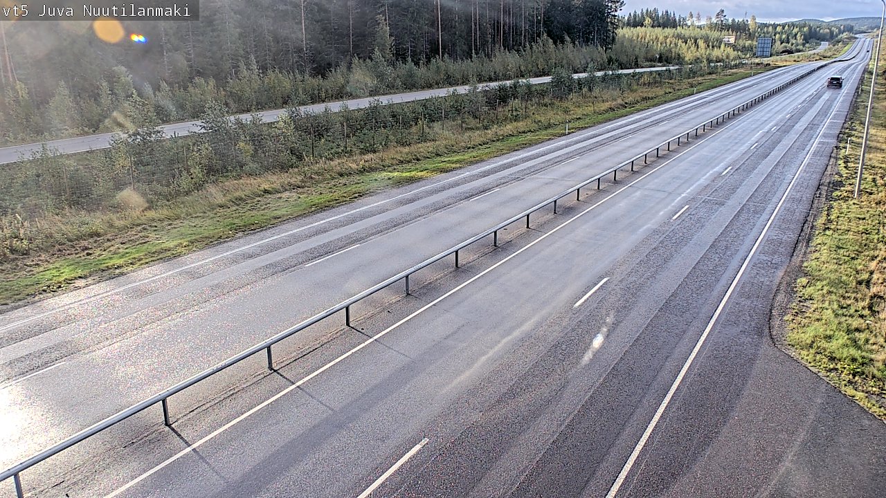 Weather Camera Image Road 5 Juva, Nuutilanmäki, Juva, Etelä-Savo