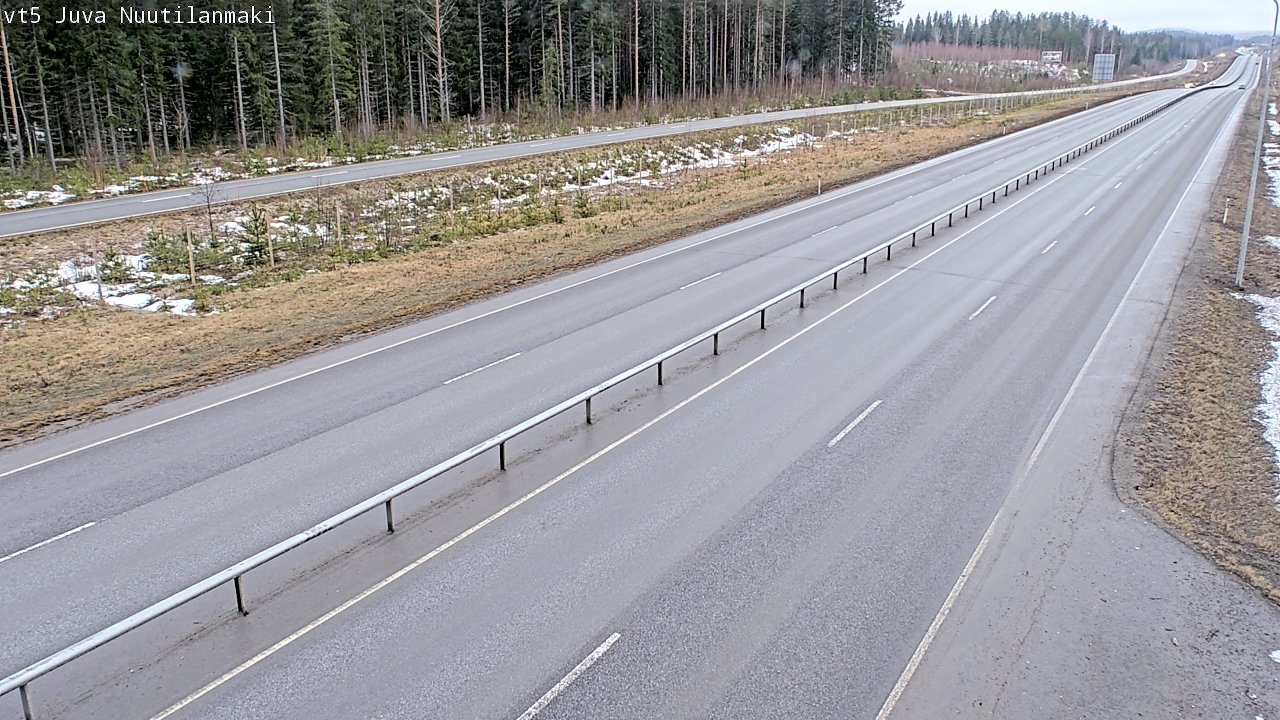 Weather Camera Image Road 5 Juva, Nuutilanmäki, Juva, Etelä-Savo