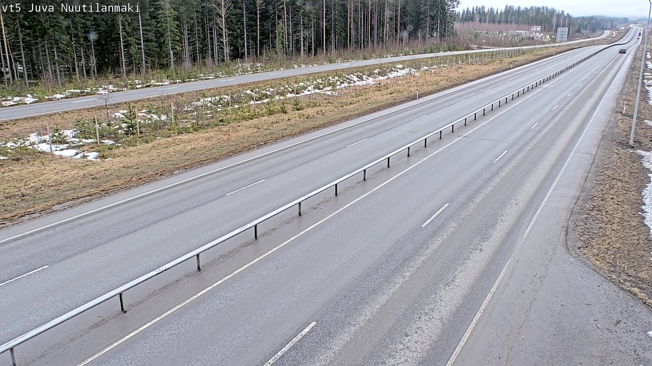 Weather Camera Image Road 5 Juva, Nuutilanmäki, Juva, Etelä-Savo