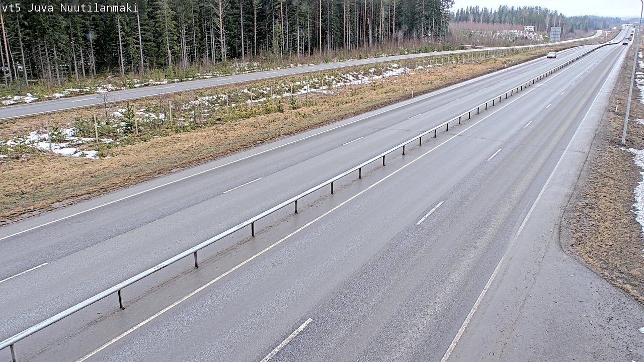 Weather Camera Image Road 5 Juva, Nuutilanmäki, Juva, Etelä-Savo