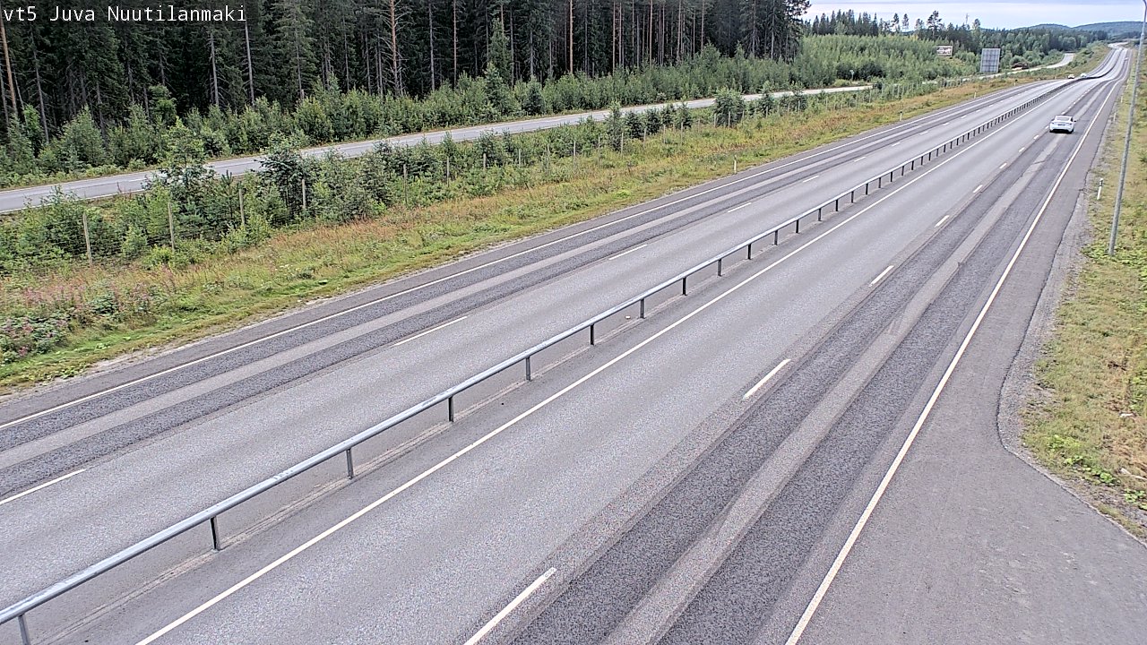Weather Camera Image Väg 5 Juva, Nuutilanmäki, Juva, Etelä-Savo