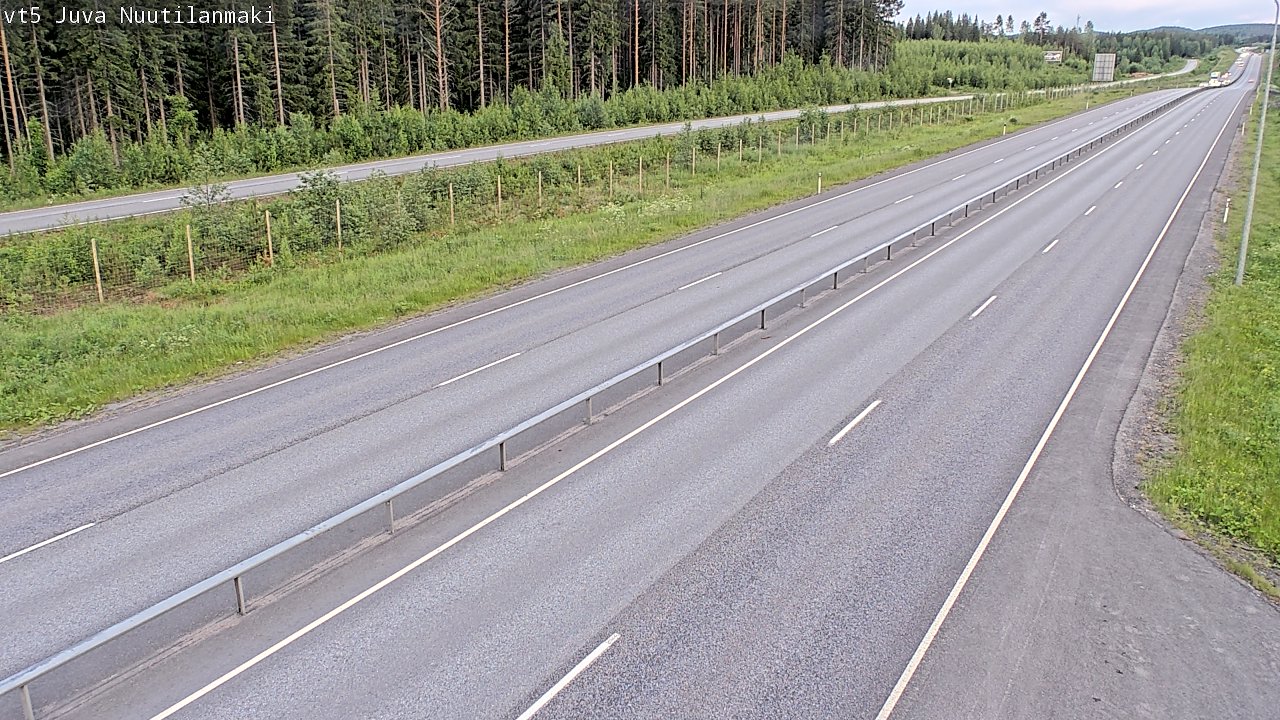 Weather Camera Image Väg 5 Juva, Nuutilanmäki, Juva, Etelä-Savo