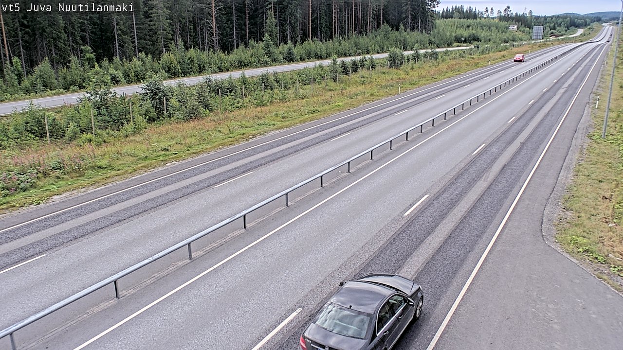 Weather Camera Image Väg 5 Juva, Nuutilanmäki, Juva, Etelä-Savo