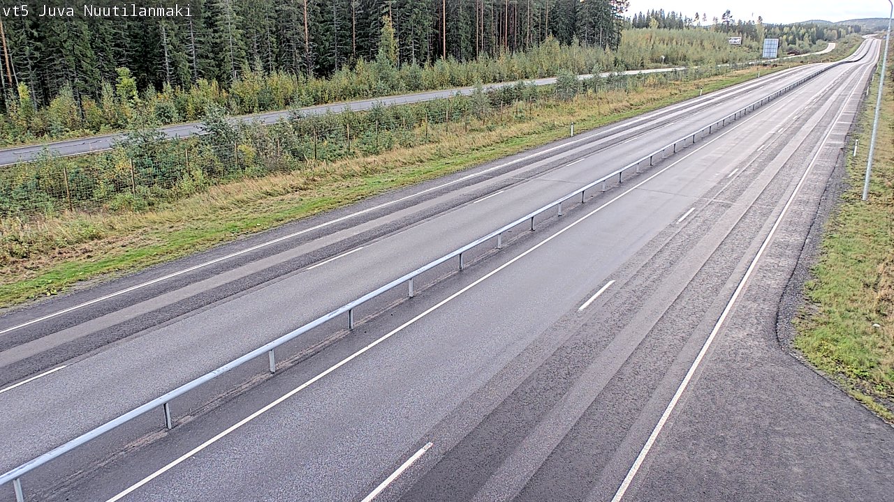Weather Camera Image Road 5 Juva, Nuutilanmäki, Juva, Etelä-Savo