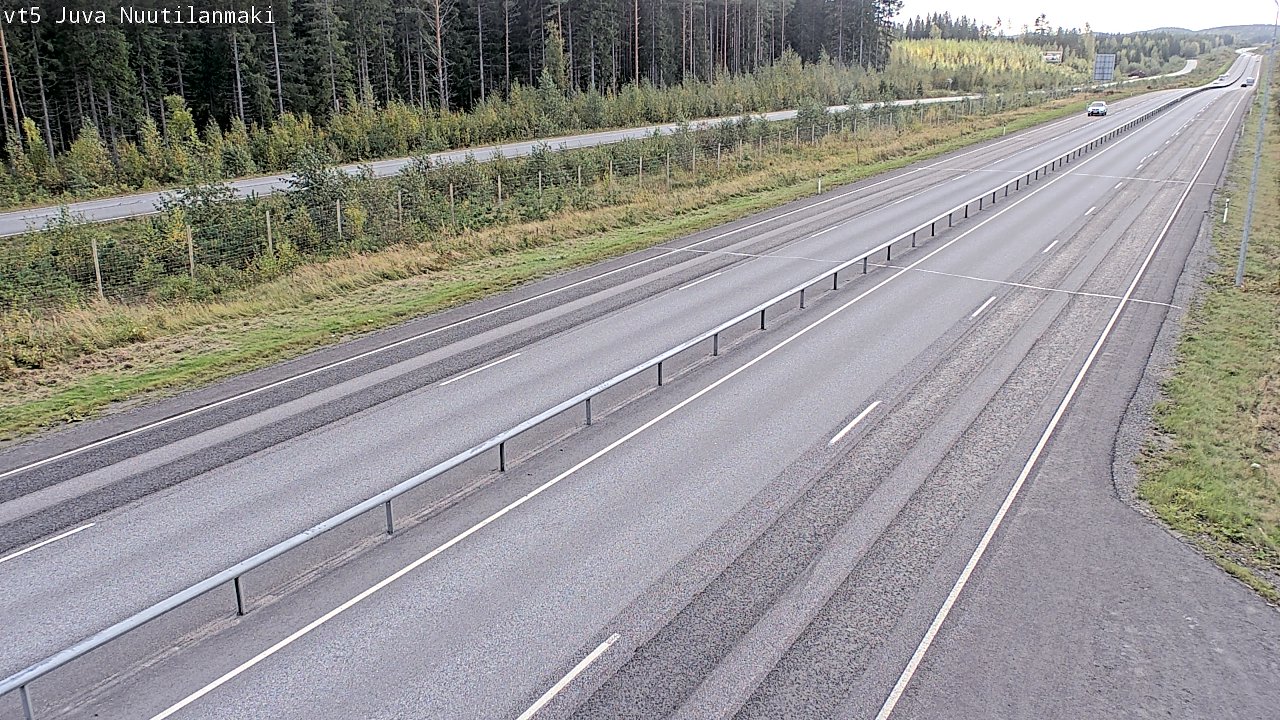 Weather Camera Image Road 5 Juva, Nuutilanmäki, Juva, Etelä-Savo