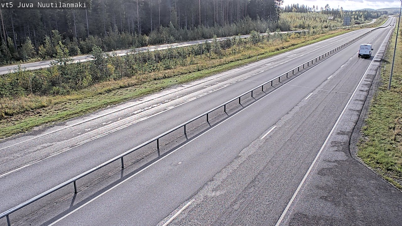 Weather Camera Image Road 5 Juva, Nuutilanmäki, Juva, Etelä-Savo