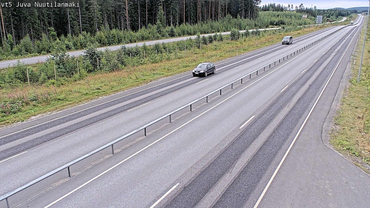 Weather Camera Image Väg 5 Juva, Nuutilanmäki, Juva, Etelä-Savo