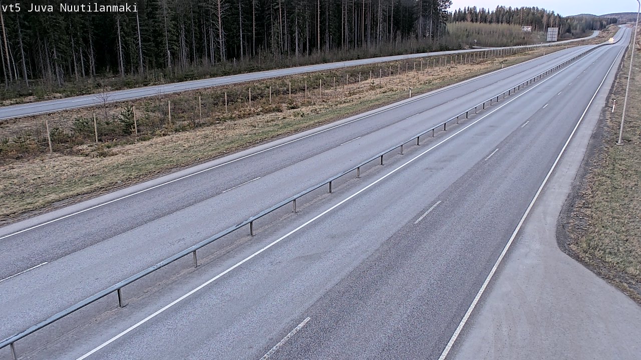 Weather Camera Image Väg 5 Juva, Nuutilanmäki, Juva, Etelä-Savo