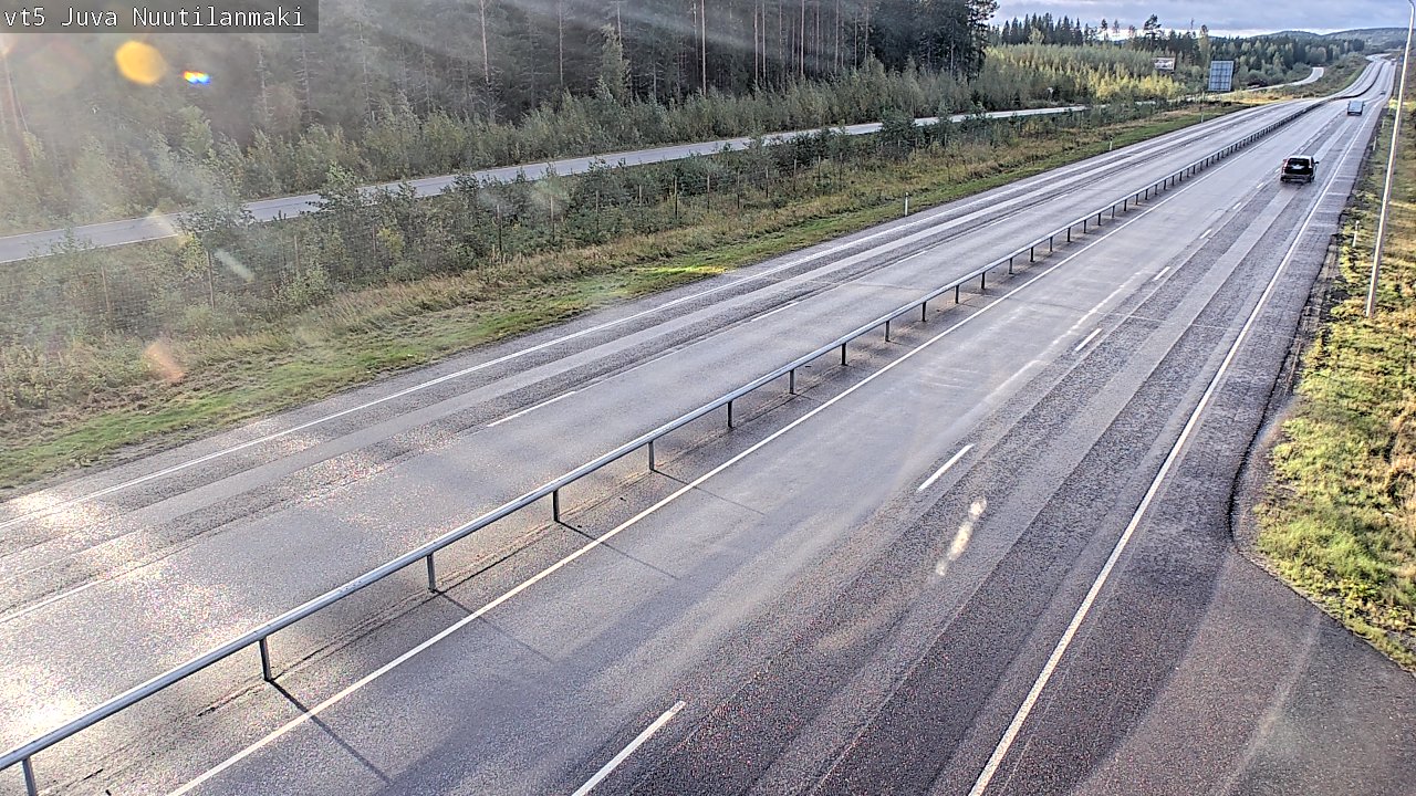 Weather Camera Image Road 5 Juva, Nuutilanmäki, Juva, Etelä-Savo