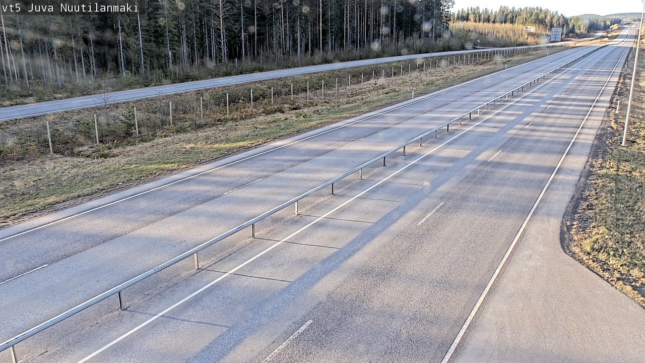 Weather Camera Image Road 5 Juva, Nuutilanmäki, Juva, Etelä-Savo