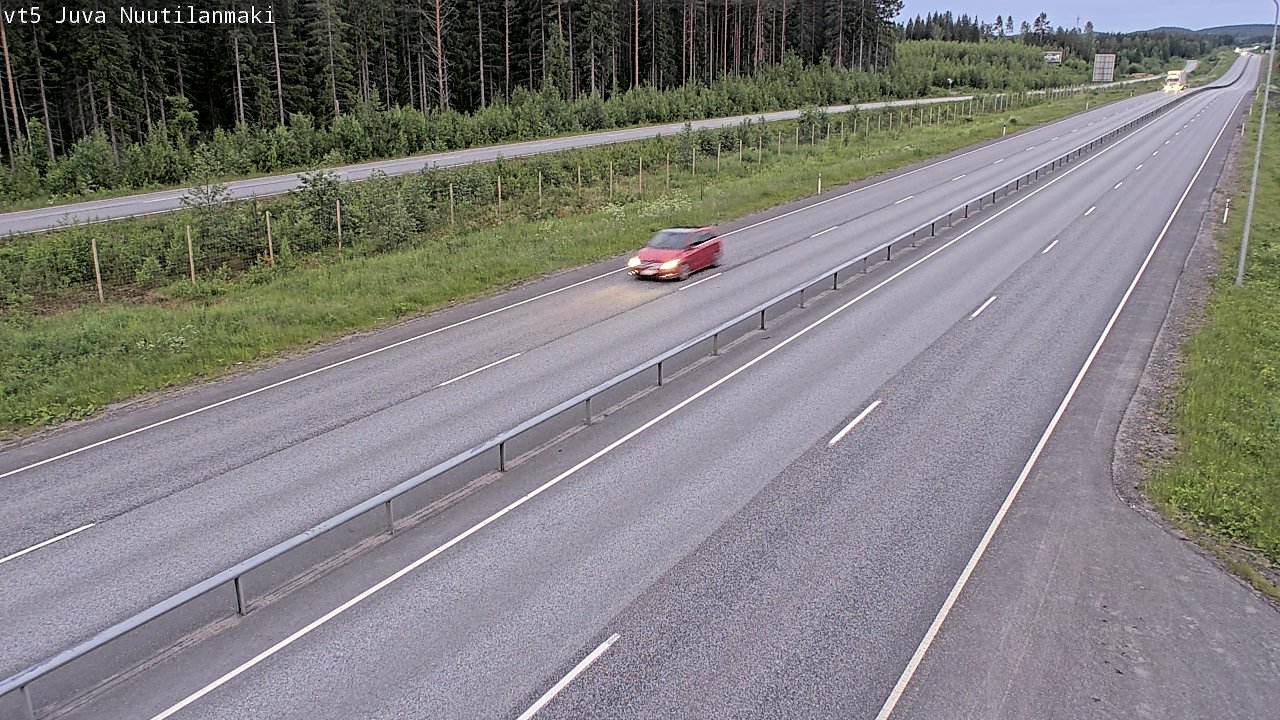 Weather Camera Image Väg 5 Juva, Nuutilanmäki, Juva, Etelä-Savo