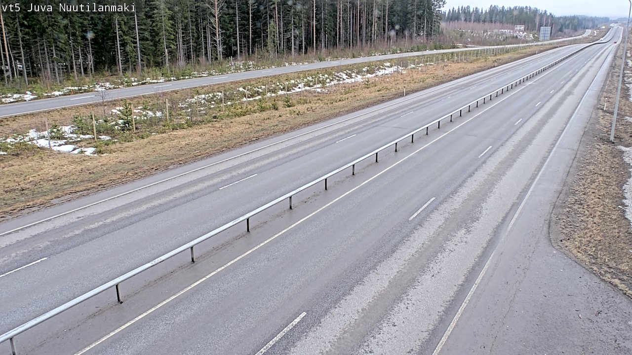 Weather Camera Image Road 5 Juva, Nuutilanmäki, Juva, Etelä-Savo