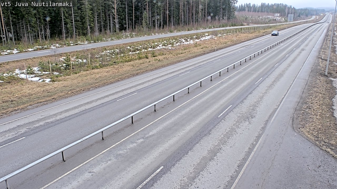 Weather Camera Image Väg 5 Juva, Nuutilanmäki, Juva, Etelä-Savo