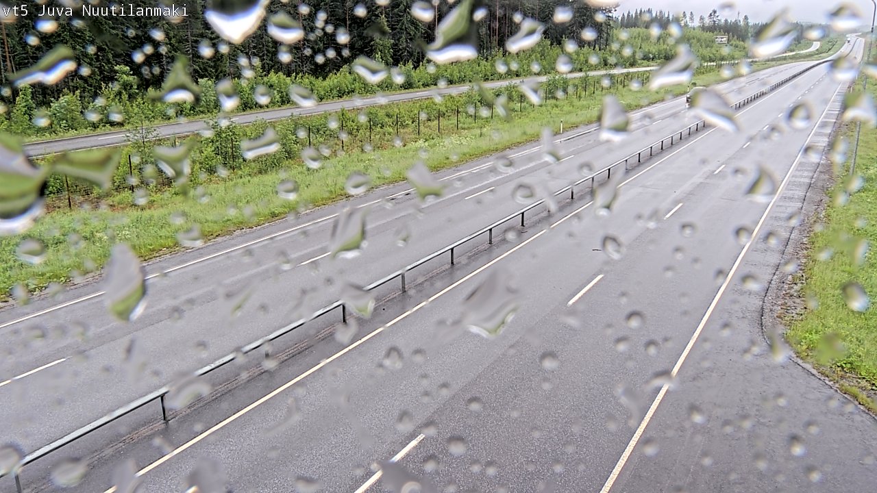 Weather Camera Image Väg 5 Juva, Nuutilanmäki, Juva, Etelä-Savo