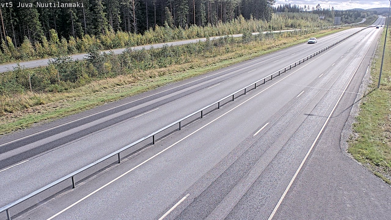 Weather Camera Image Road 5 Juva, Nuutilanmäki, Juva, Etelä-Savo