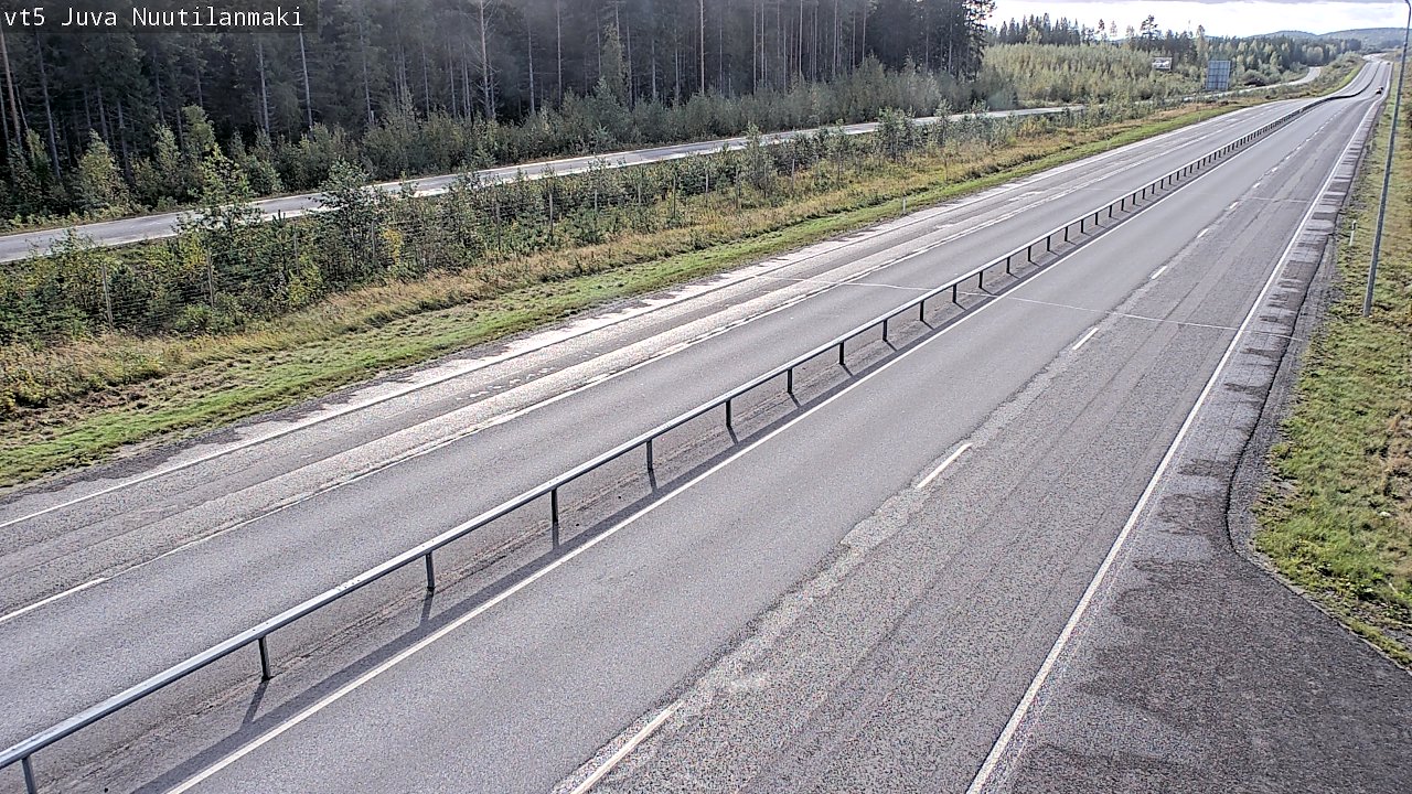 Weather Camera Image Road 5 Juva, Nuutilanmäki, Juva, Etelä-Savo