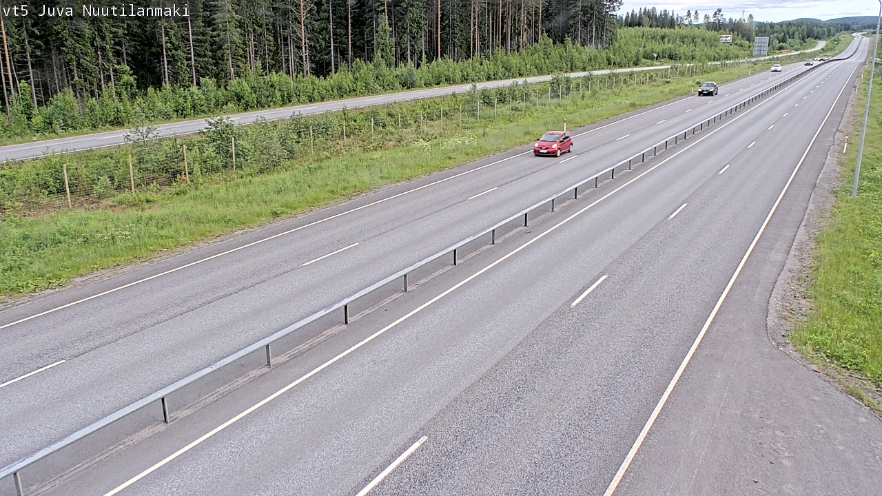 Weather Camera Image Väg 5 Juva, Nuutilanmäki, Juva, Etelä-Savo