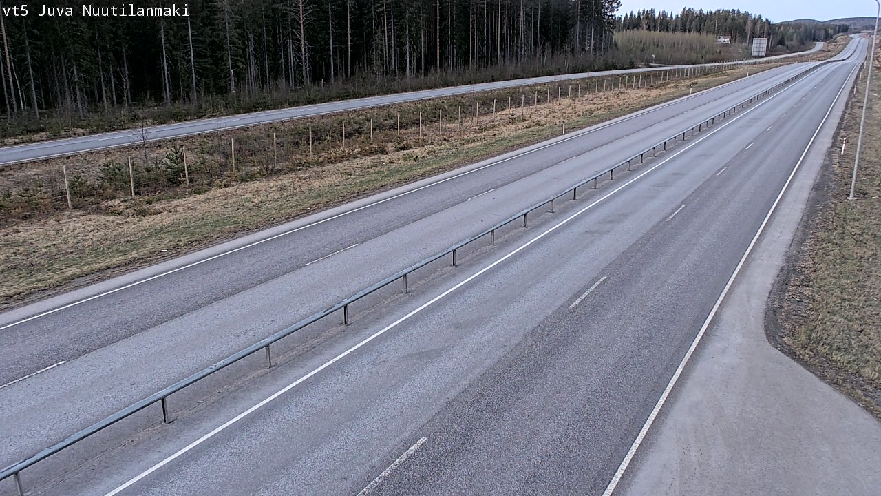 Weather Camera Image Väg 5 Juva, Nuutilanmäki, Juva, Etelä-Savo
