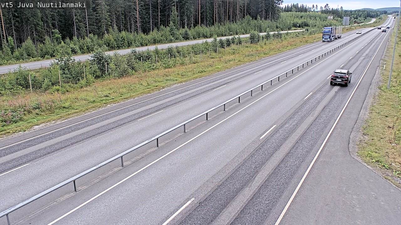 Weather Camera Image Road 5 Juva, Nuutilanmäki, Juva, Etelä-Savo