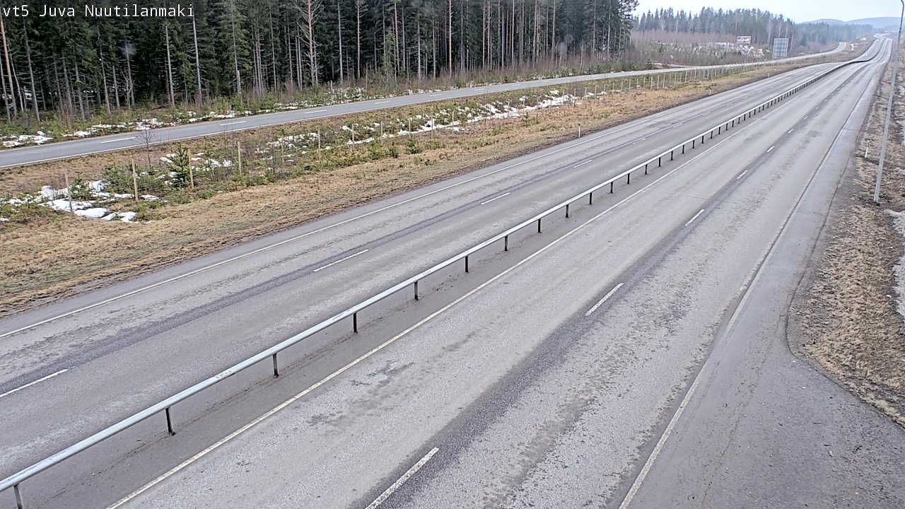 Weather Camera Image Väg 5 Juva, Nuutilanmäki, Juva, Etelä-Savo