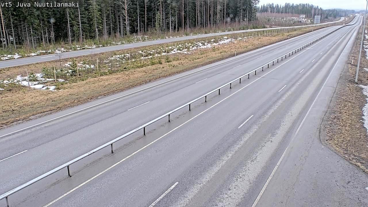 Weather Camera Image Road 5 Juva, Nuutilanmäki, Juva, Etelä-Savo