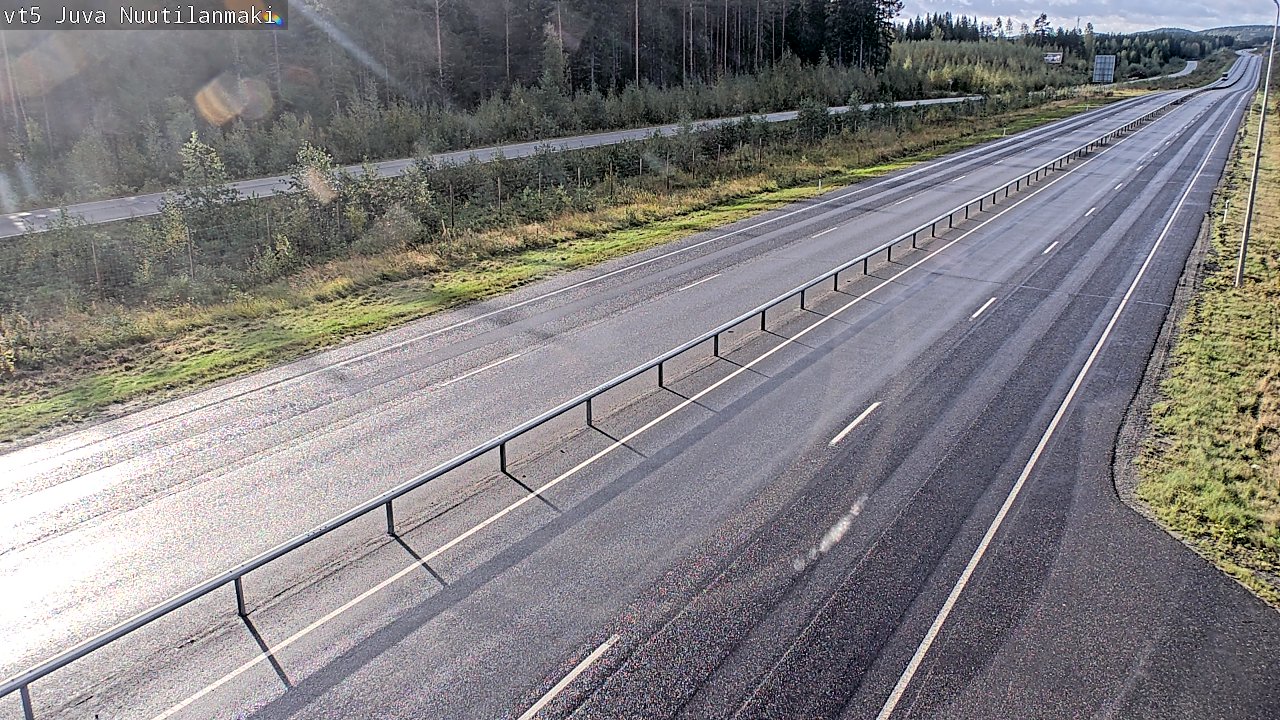 Weather Camera Image Road 5 Juva, Nuutilanmäki, Juva, Etelä-Savo