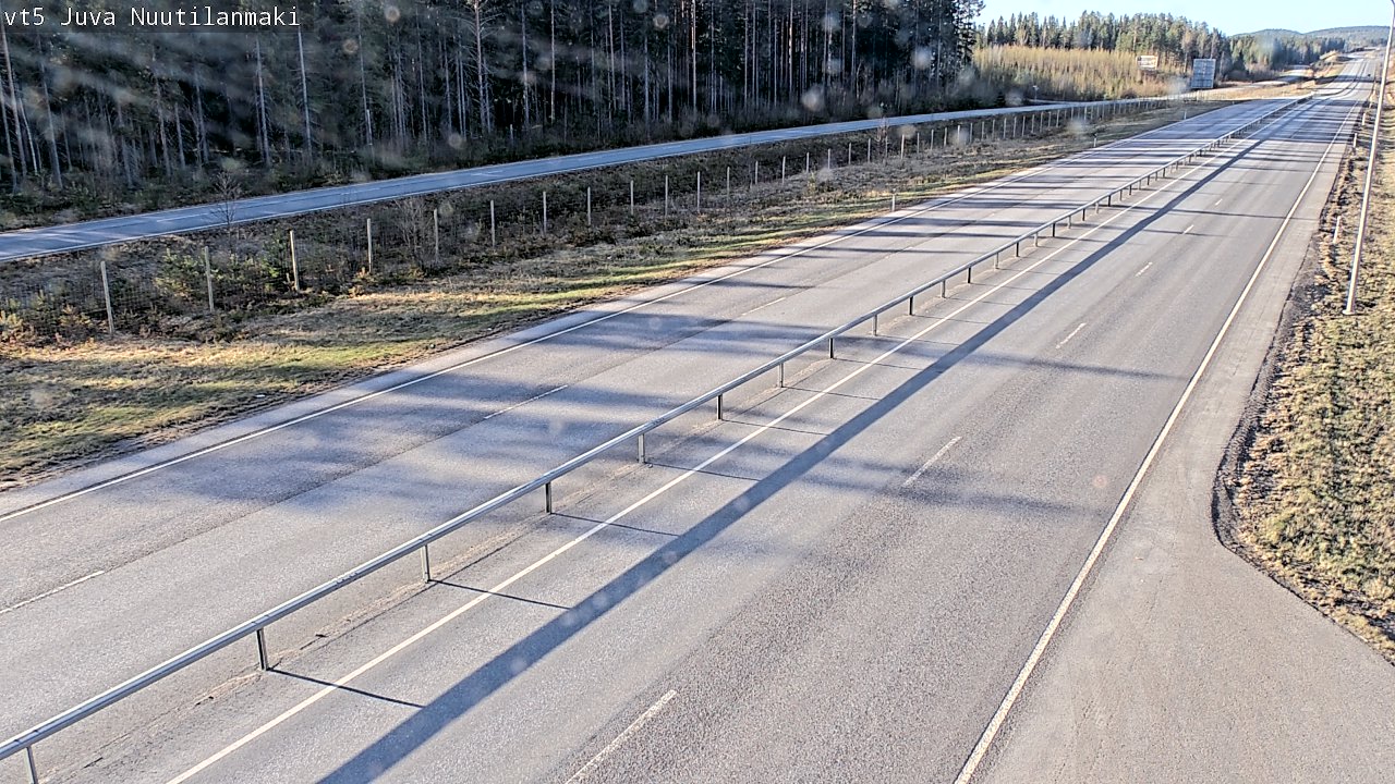 Weather Camera Image Road 5 Juva, Nuutilanmäki, Juva, Etelä-Savo