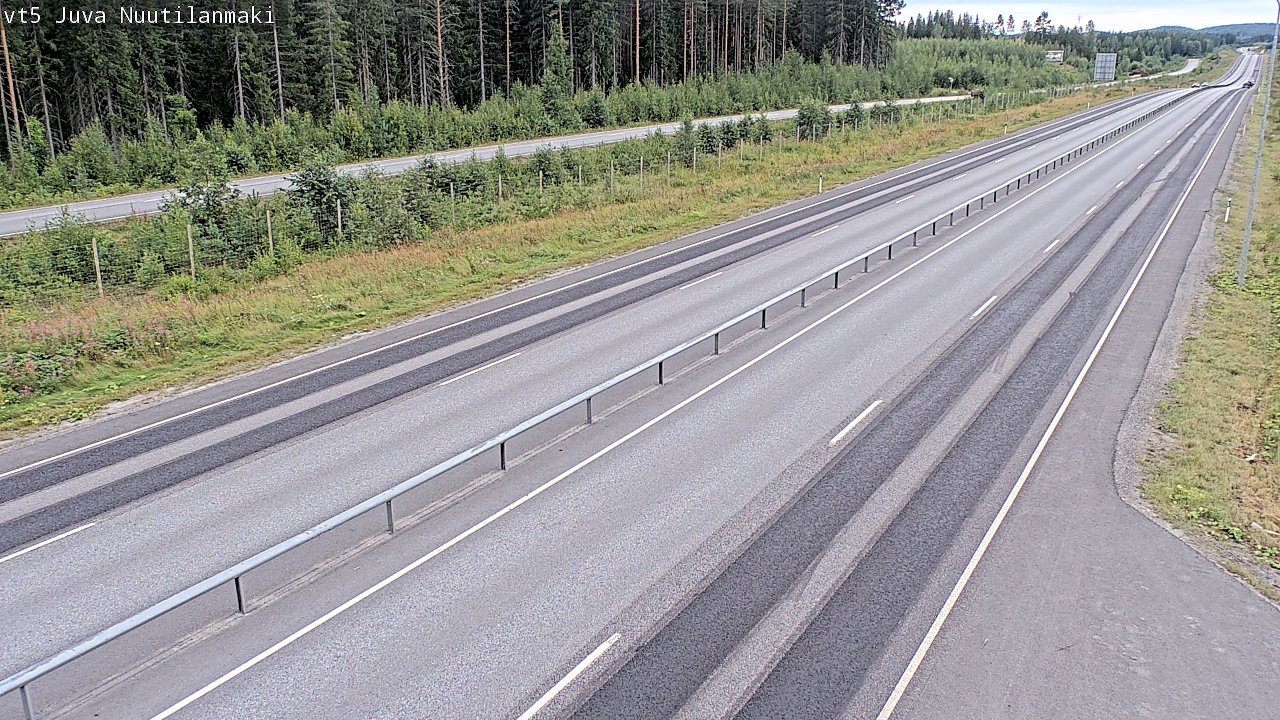 Weather Camera Image Väg 5 Juva, Nuutilanmäki, Juva, Etelä-Savo