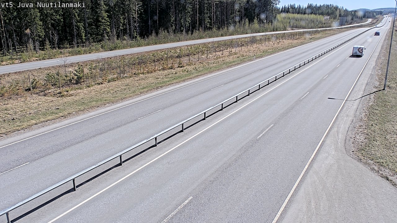 Weather Camera Image Road 5 Juva, Nuutilanmäki, Juva, Etelä-Savo