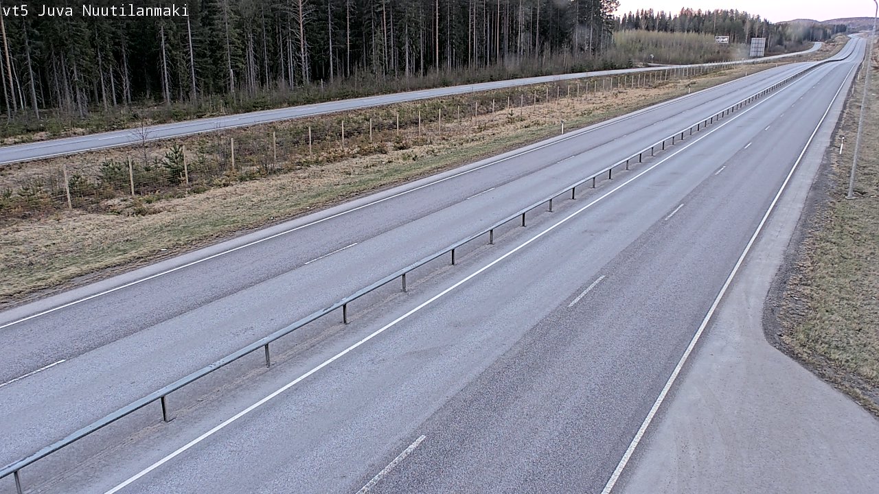 Weather Camera Image Väg 5 Juva, Nuutilanmäki, Juva, Etelä-Savo