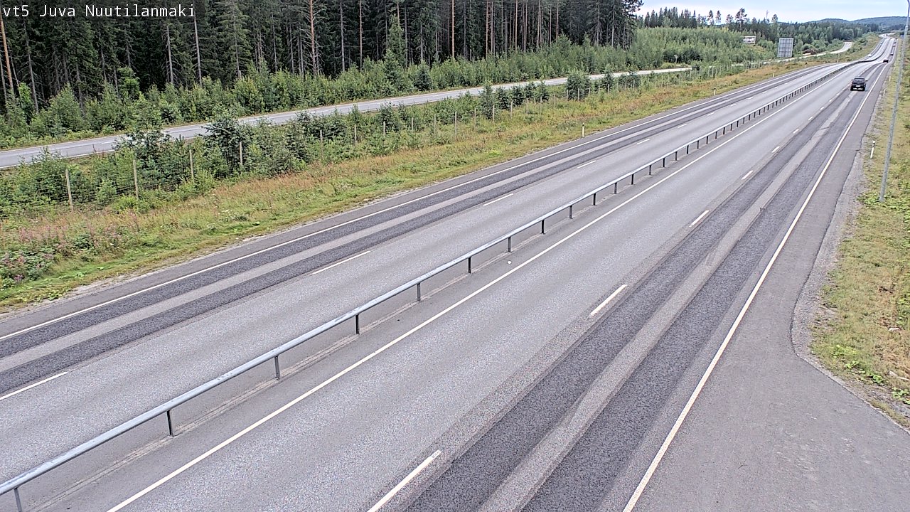 Weather Camera Image Road 5 Juva, Nuutilanmäki, Juva, Etelä-Savo