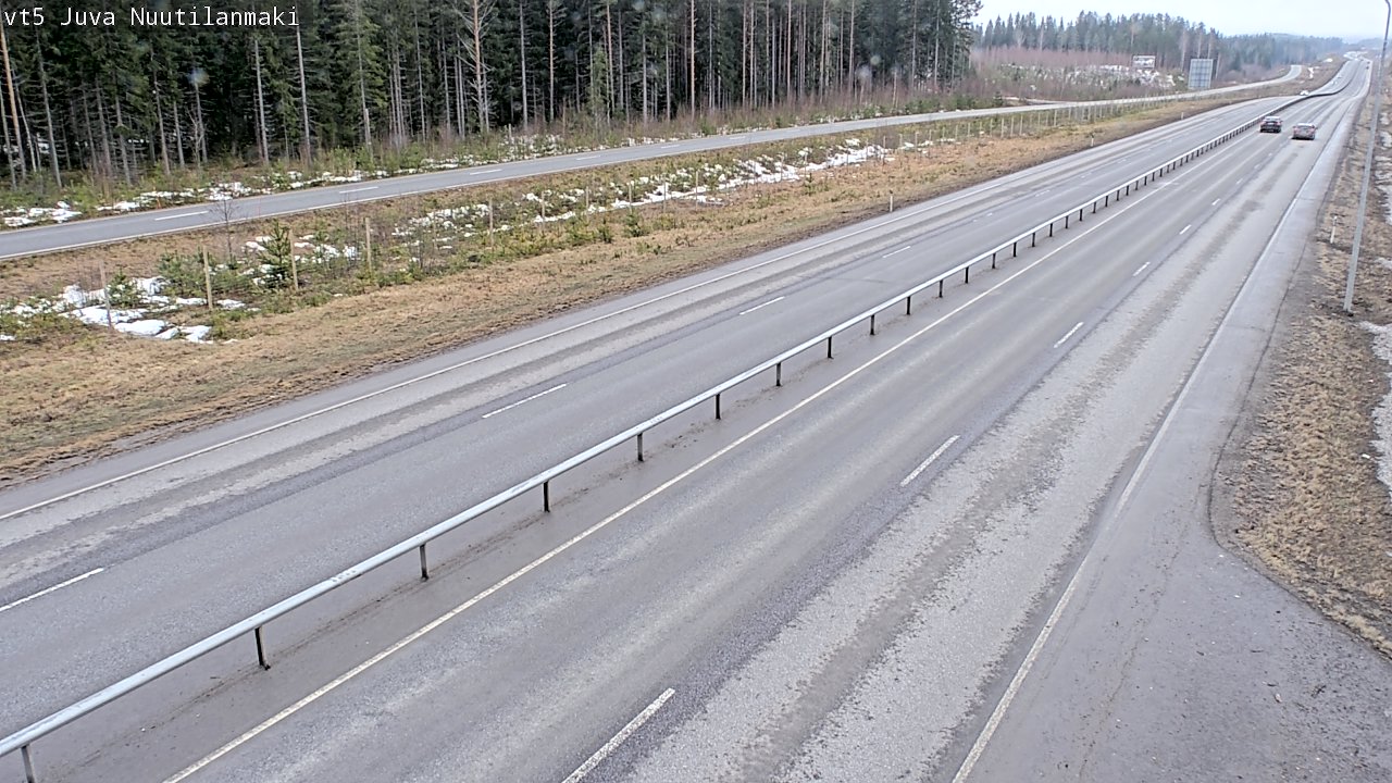 Weather Camera Image Väg 5 Juva, Nuutilanmäki, Juva, Etelä-Savo