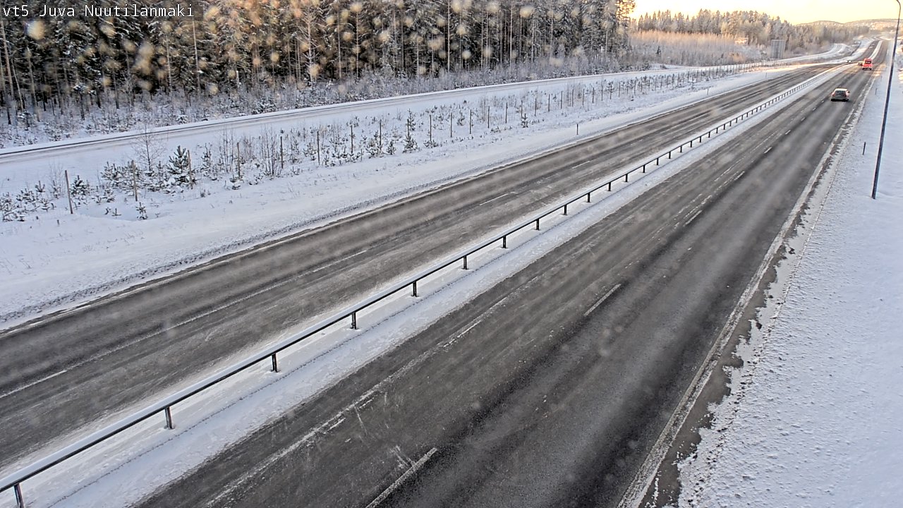 Weather Camera Image Väg 5 Juva, Nuutilanmäki, Juva, Etelä-Savo